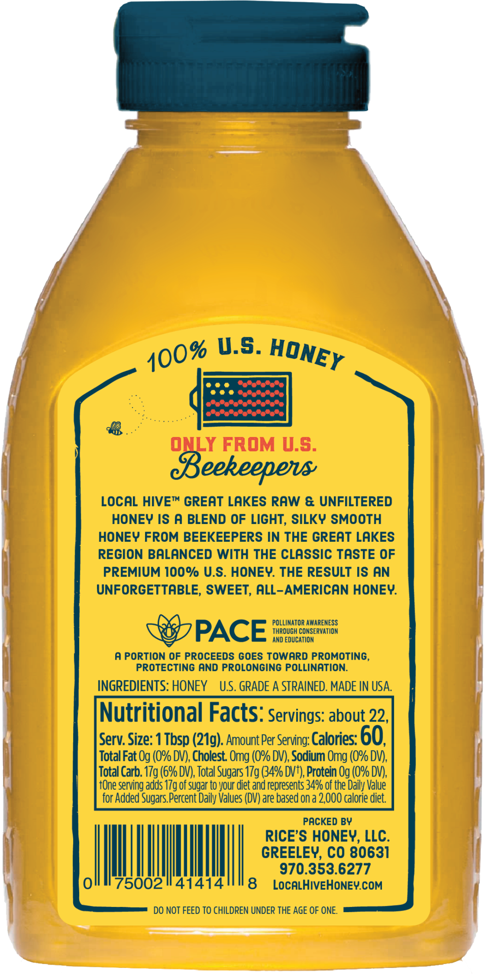slide 2 of 2, Local Hive Great Lakes Raw & Unfiltered Honey Blend 16 oz, 16 oz