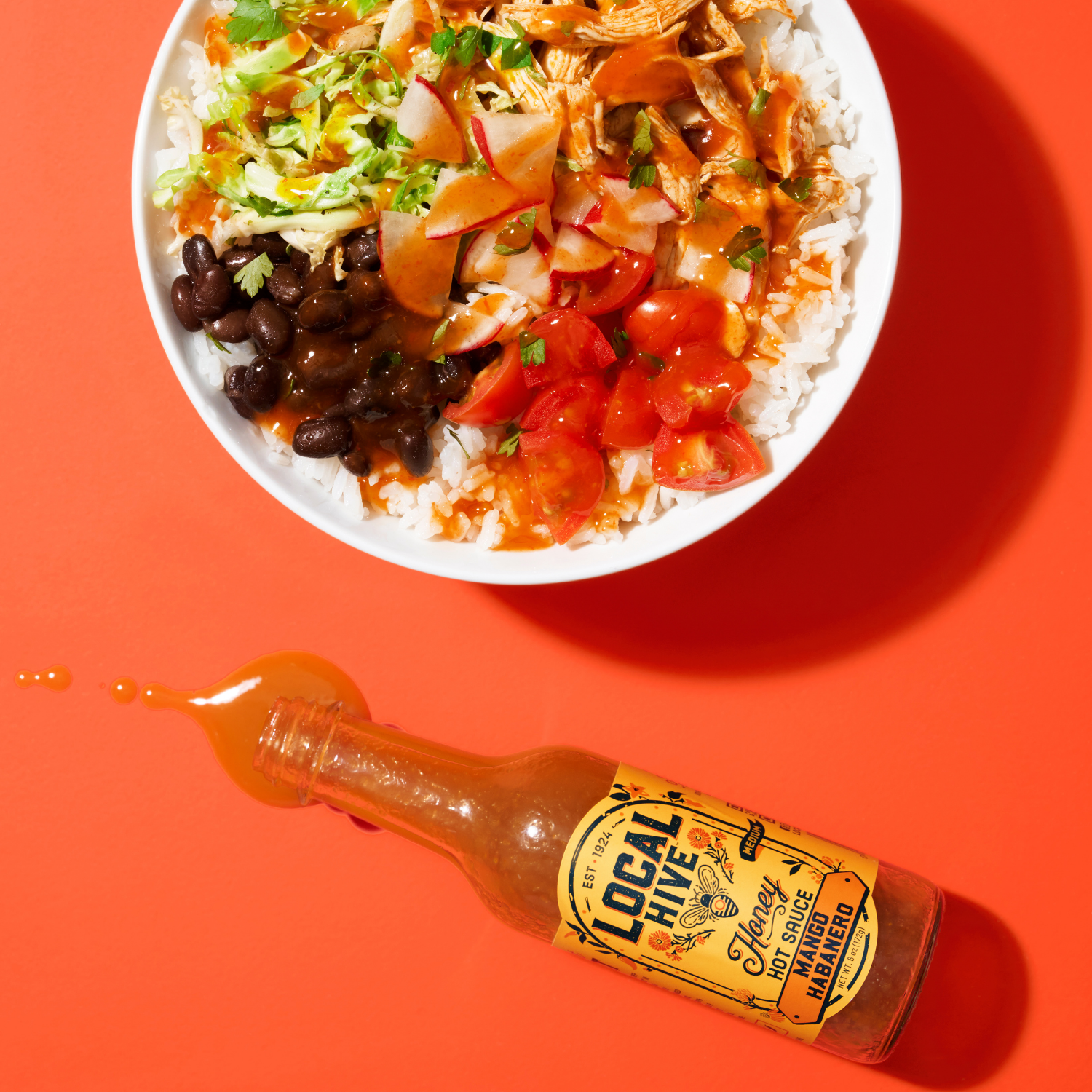 slide 8 of 8, Local Hive Mango Habanero Honey Hot Sauce, 6 oz