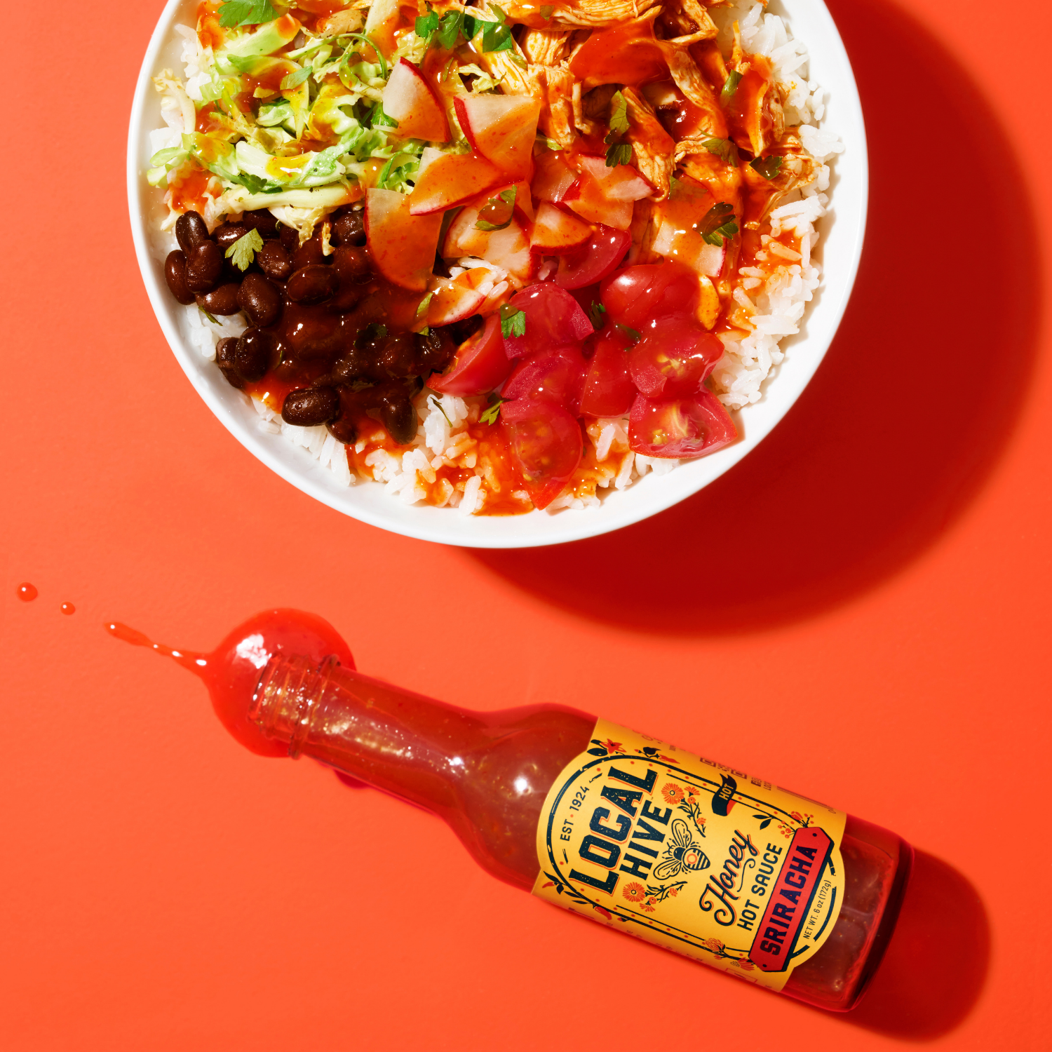 slide 8 of 8, Local Hive Sriracha Honey Hot Sauce, 6 oz