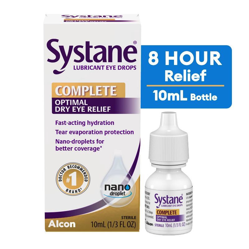 slide 2 of 8, Systane Complete Dry Eye Drops - 0.34 fl oz, 0.34 fl oz
