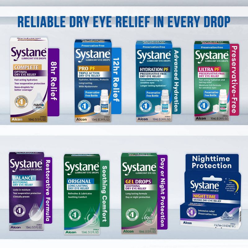 slide 7 of 8, Systane Complete Dry Eye Drops - 0.34 fl oz, 0.34 fl oz