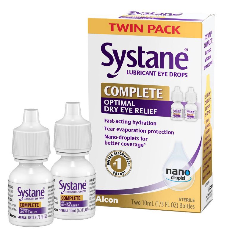 slide 2 of 9, Systane Complete Eye Drops - 10ml/2ct, 10 ml, 2 ct