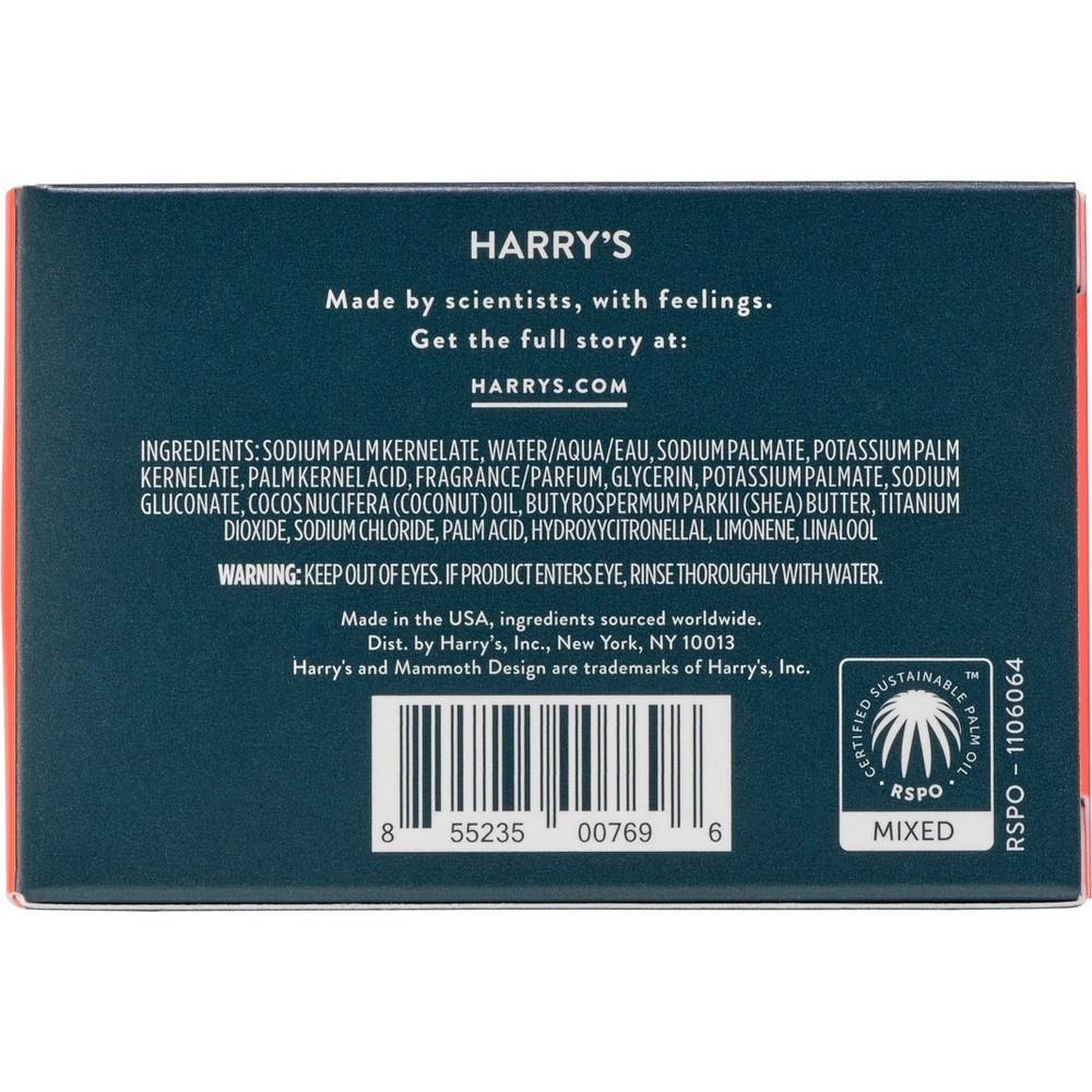 slide 4 of 6, Harry's Fig Bar Soap, 5 oz