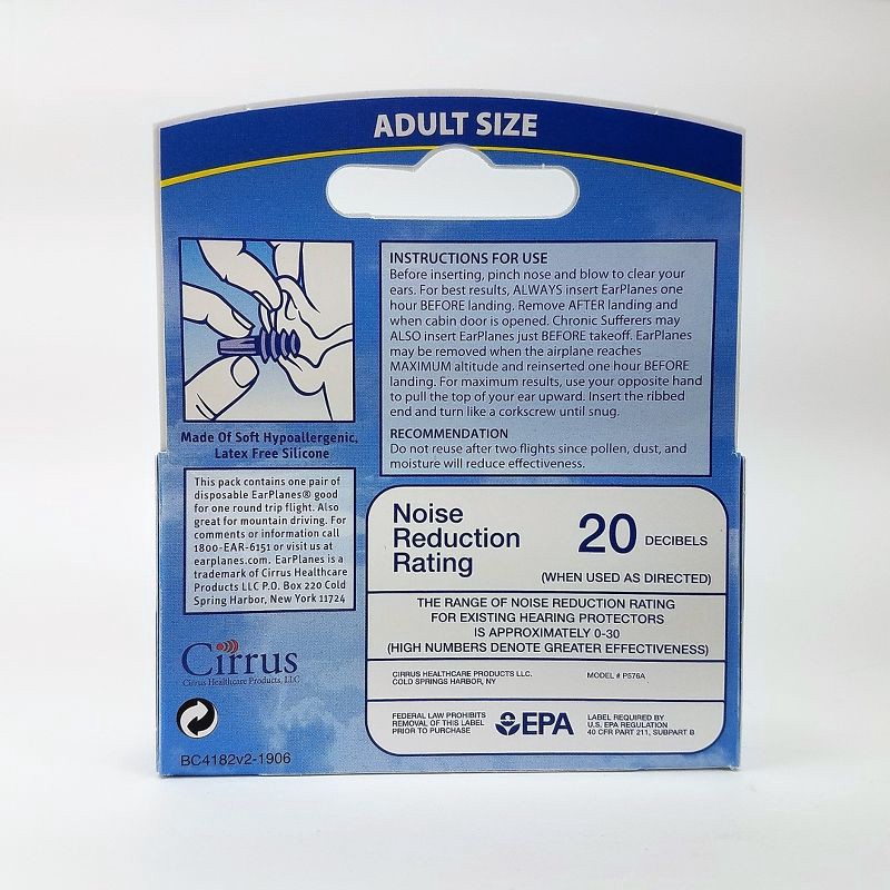 slide 2 of 3, Earplanes AEP Earplugs - 1 pair, 1 ct