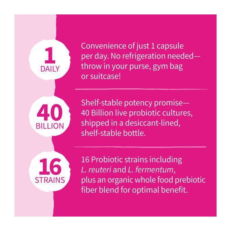 slide 8 of 9, Garden of Life Women's Probiotics Daily Care Capsules - 30ct, 30 ct