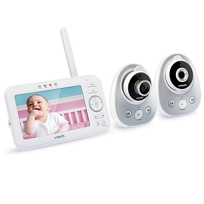 slide 3 of 5, VTech VM352-2 Digital Video Baby Monitor with Pan and Tilt Cameras, 5 in