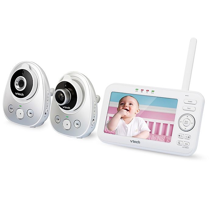 slide 4 of 5, VTech VM352-2 Digital Video Baby Monitor with Pan and Tilt Cameras, 5 in