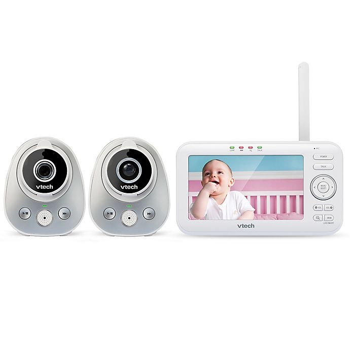 slide 1 of 5, VTech VM352-2 Digital Video Baby Monitor with Pan and Tilt Cameras, 5 in