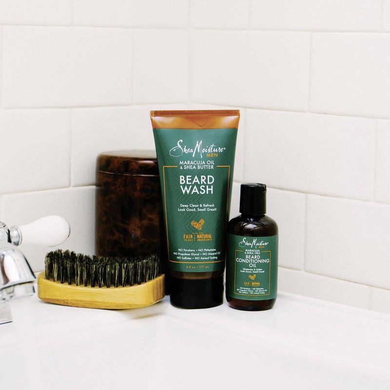 slide 6 of 11, SheaMoisture Men Beard Conditioning Oil - Maracuja Oil & Shea Butter - 3.2 fl oz, 3.2 fl oz