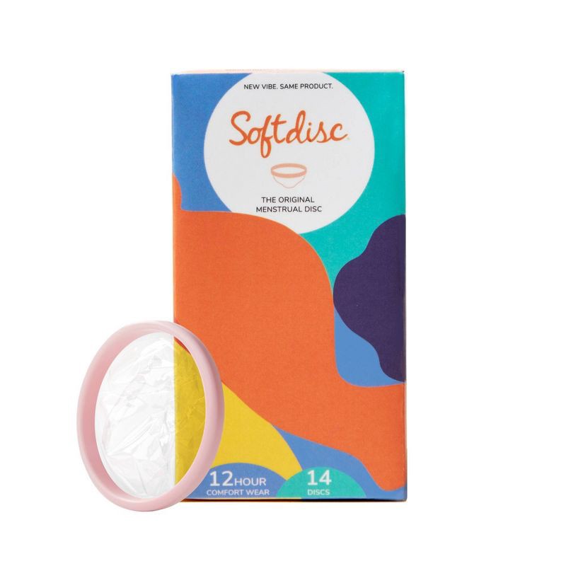 slide 1 of 7, Softdisc Menstrual Discs - 14ct, 14 ct