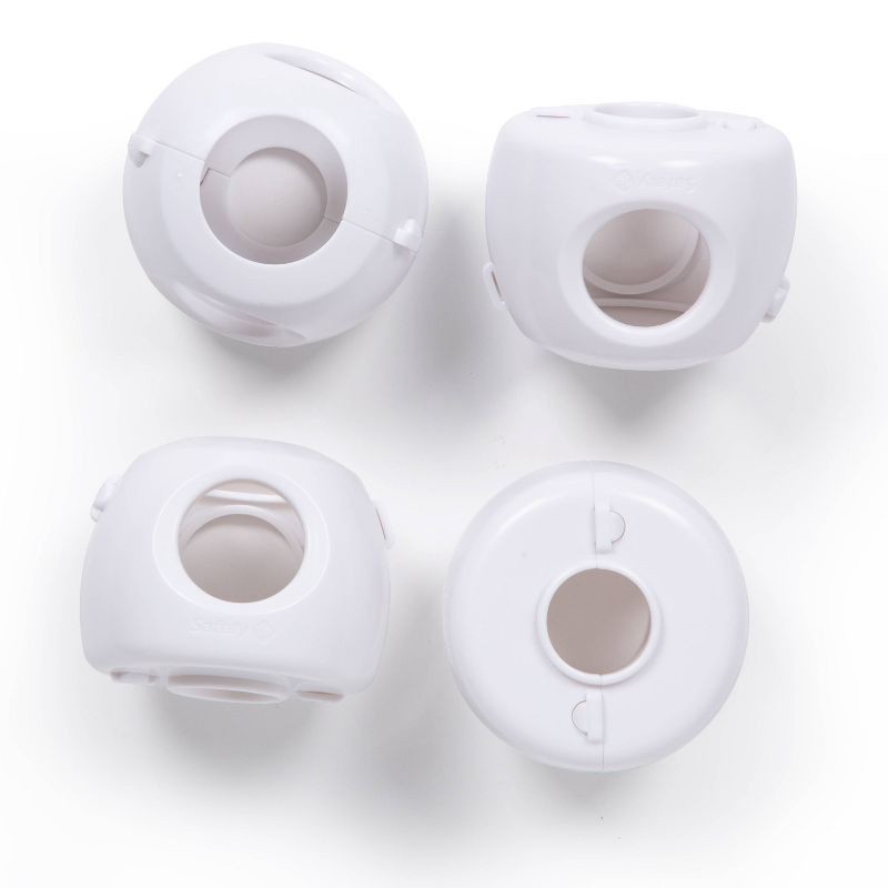 slide 2 of 8, Safety 1st Parent Grip Door Knob Covers - 4pk - White, 4 ct