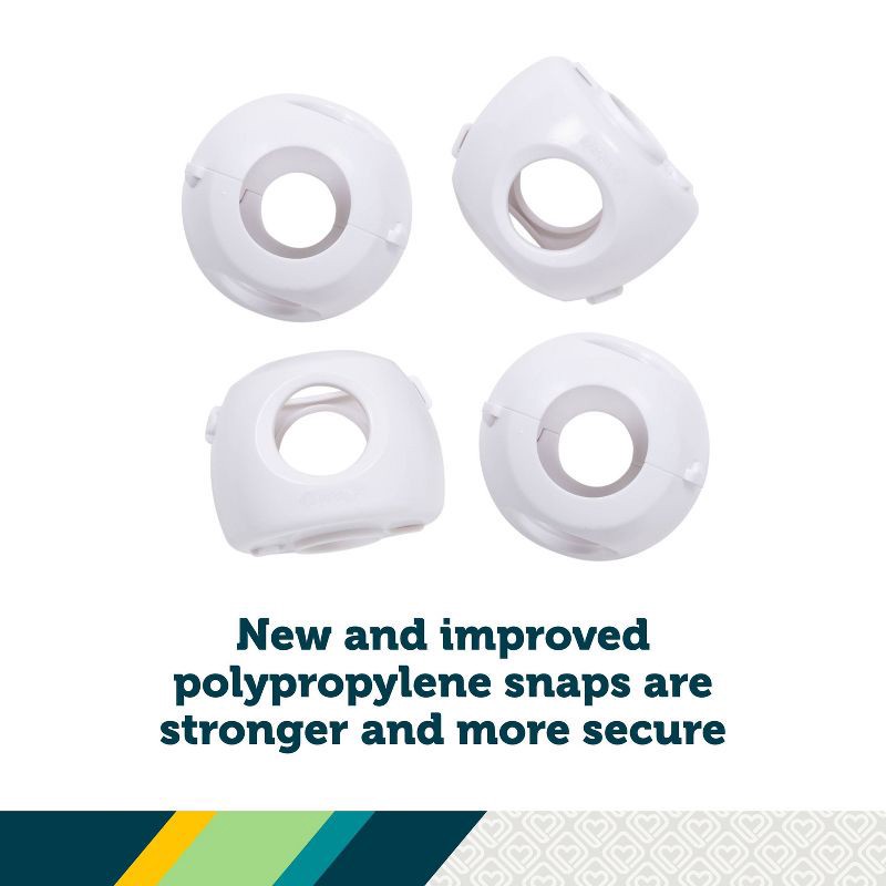 slide 7 of 8, Safety 1st Parent Grip Door Knob Covers - 4pk - White, 4 ct