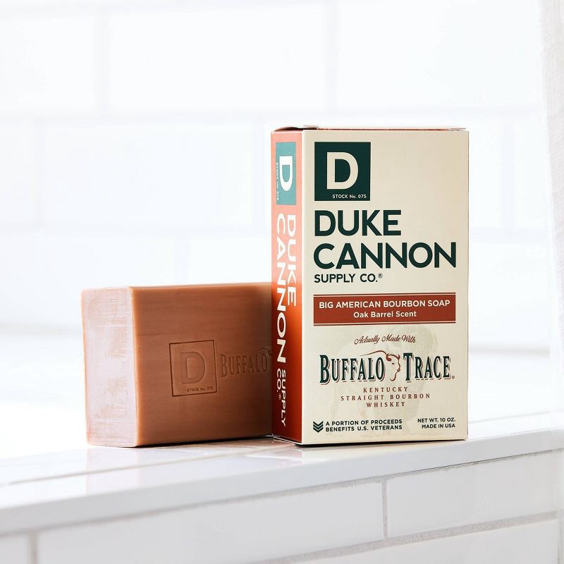 slide 4 of 8, Duke Cannon Supply Co. Duke Cannon Bourbon Big Brick of Soap - Oak Barrel & Amber Bar Soap for Men - 10 oz, 10 oz