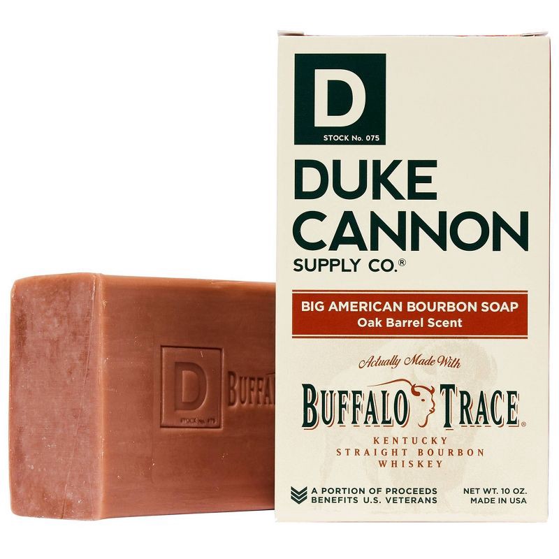 slide 1 of 8, Duke Cannon Supply Co. Duke Cannon Bourbon Big Brick of Soap - Oak Barrel & Amber Bar Soap for Men - 10 oz, 10 oz