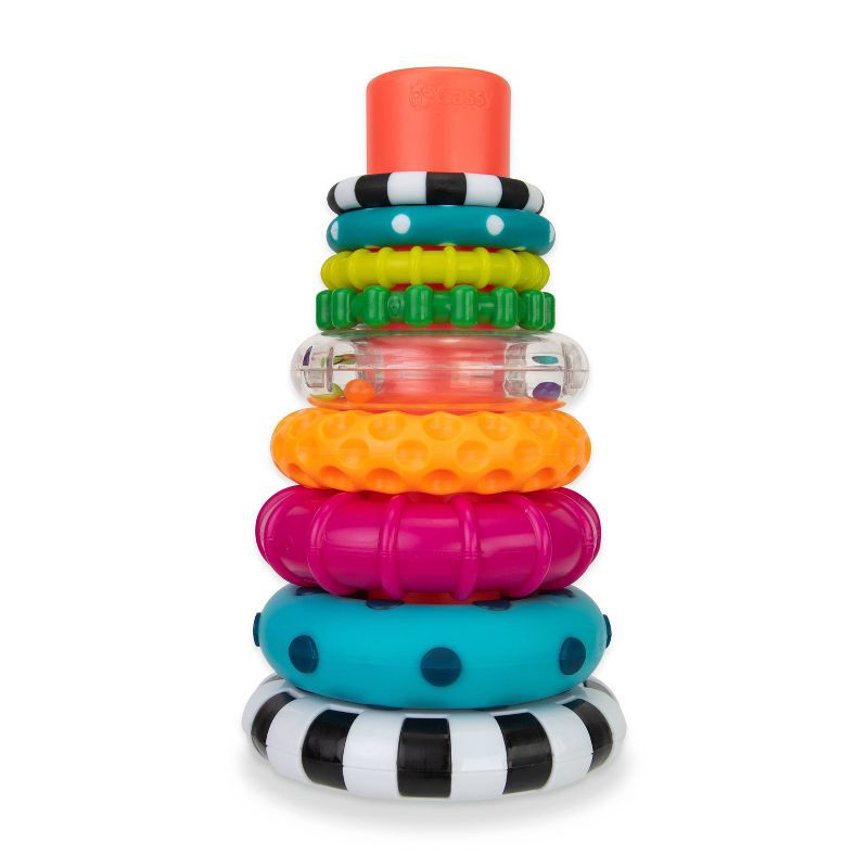 slide 1 of 4, Sassy Toys Sassy Stacks of Circles Ring Stacker, 1 ct