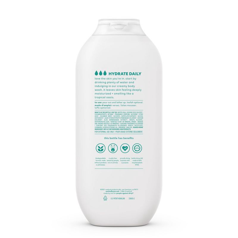 slide 2 of 5, Method Stay Hydrated Body Wash - 18 fl oz, 18 fl oz