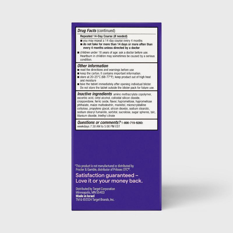 slide 4 of 6, Omeprazole Delayed Release Orally Dissolving Tablets - Strawberry - 42ct - up&up™, 42 ct
