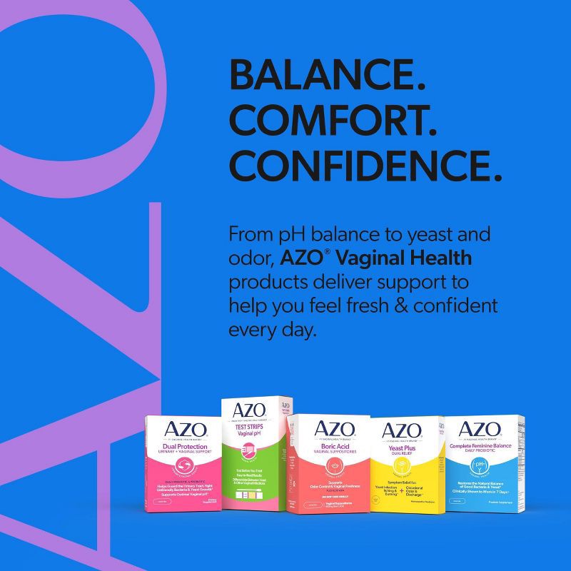 slide 10 of 11, AZO Complete Feminine Balance, Daily Probiotic for Women, Supports Vaginal Health Capsules - 30ct, 30 ct