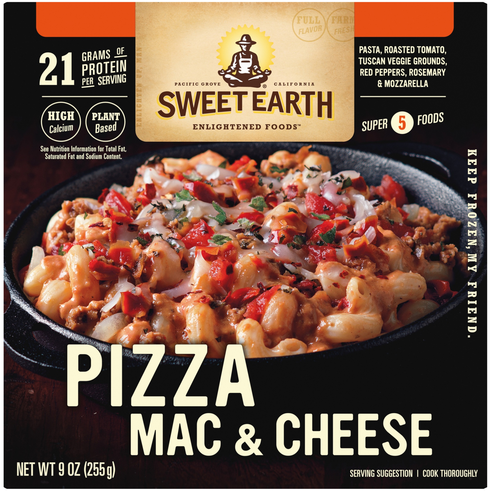 slide 1 of 10, Sweet Earth Pizza Mac & Cheese, 9 oz