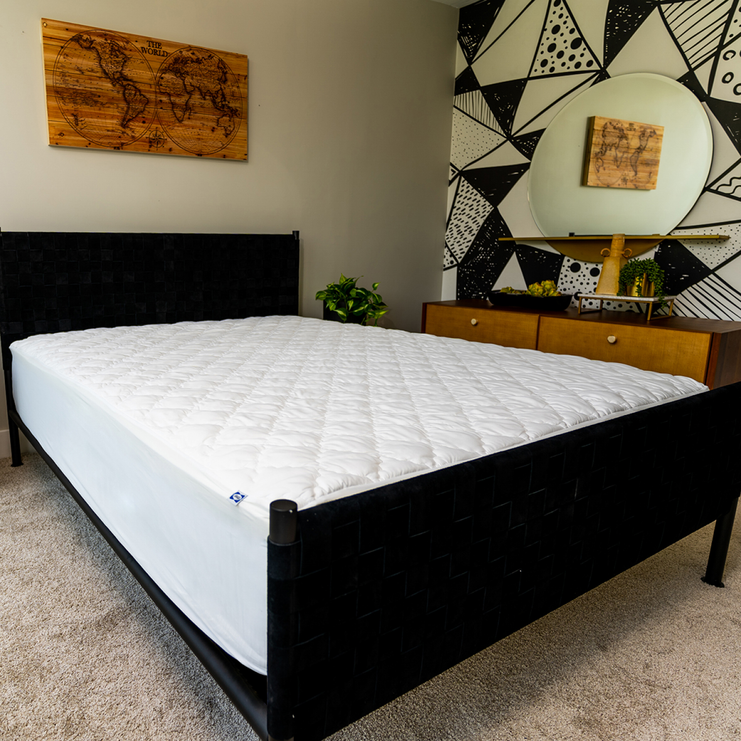 slide 5 of 5, Sealy Microfiber Waterproof Mattress Pad Twin, Twin Size