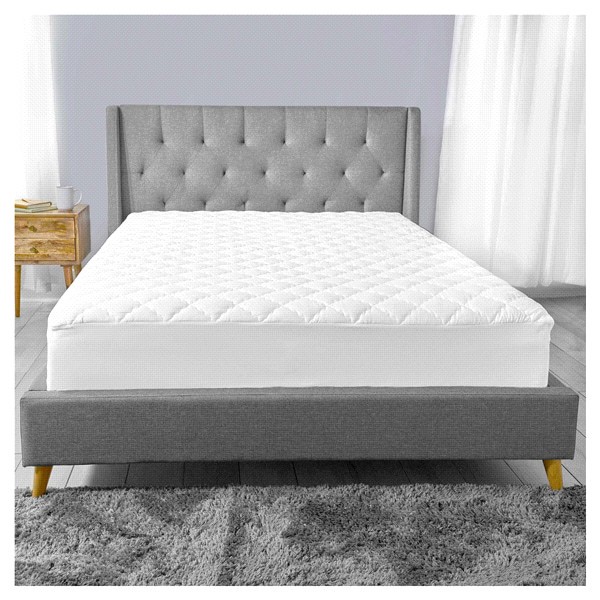 slide 13 of 13, Sealy Microfiber Waterproof Full Mattress Pad, Fits Full 54" x 75" Mattress, Full Size