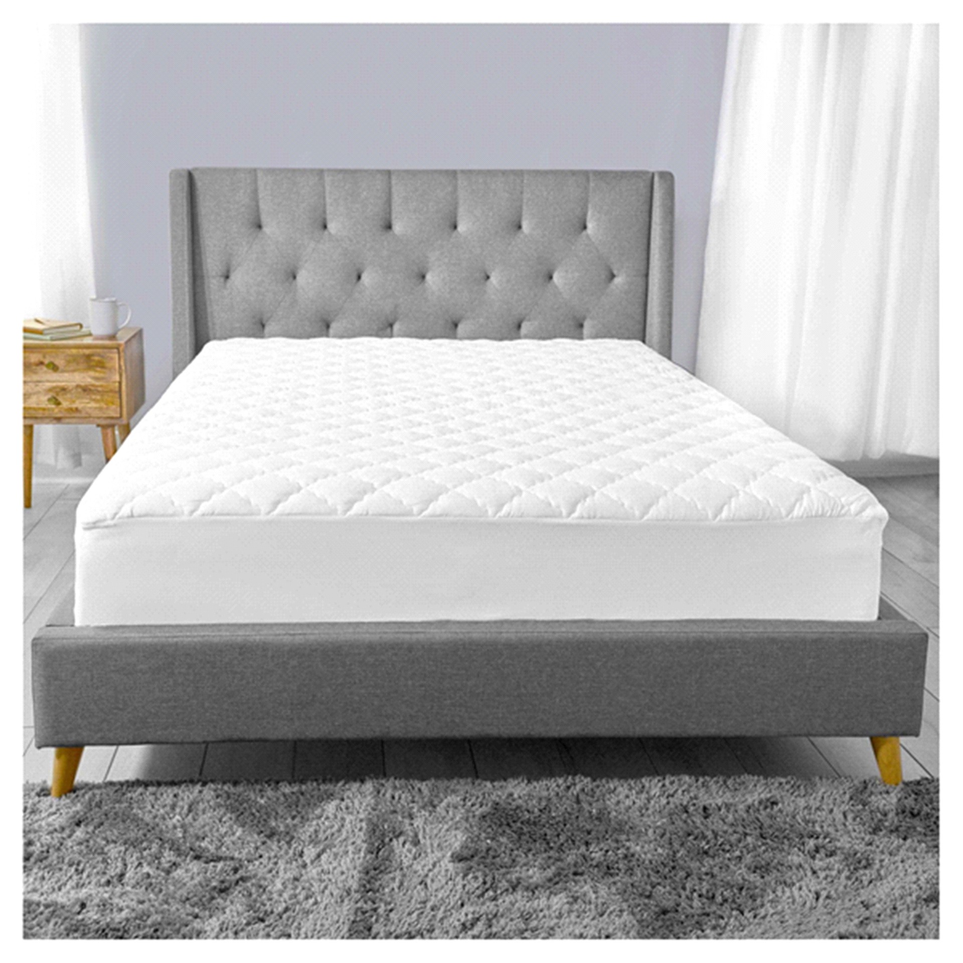 slide 4 of 13, Sealy Microfiber Waterproof Mattress Pad, King, King Size