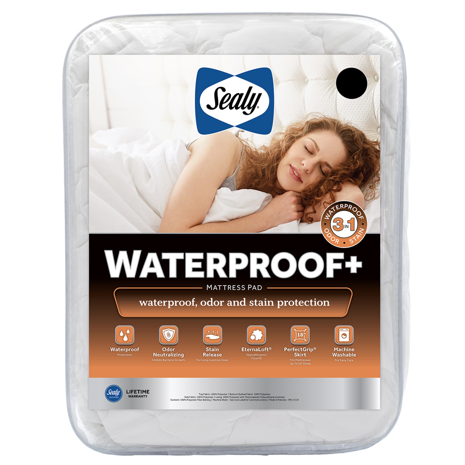 slide 1 of 13, Sealy Microfiber Waterproof Mattress Pad, King, King Size