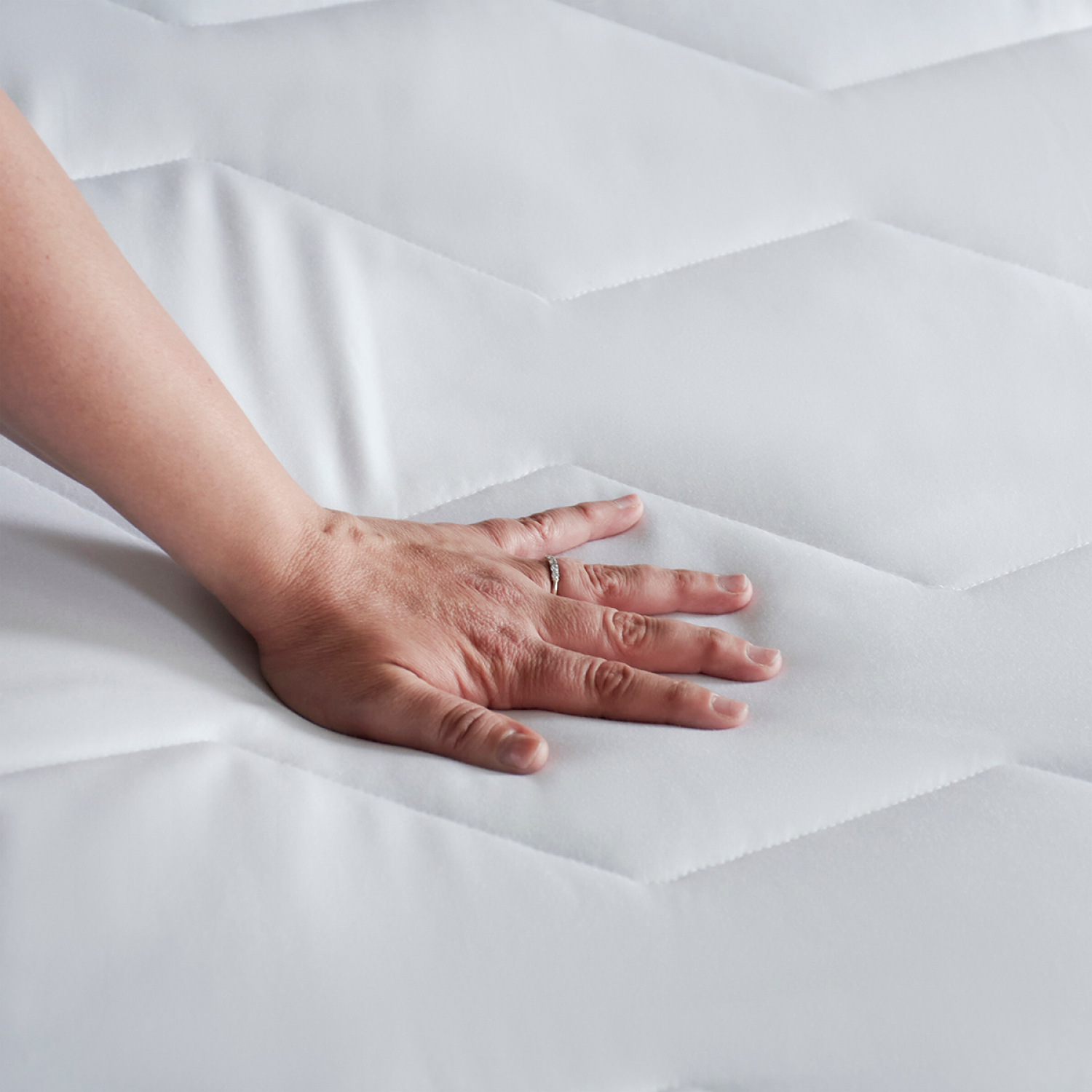 slide 3 of 5, Sealy Cool Cotton Moisture Wicking Mattress Pad, King, King Size