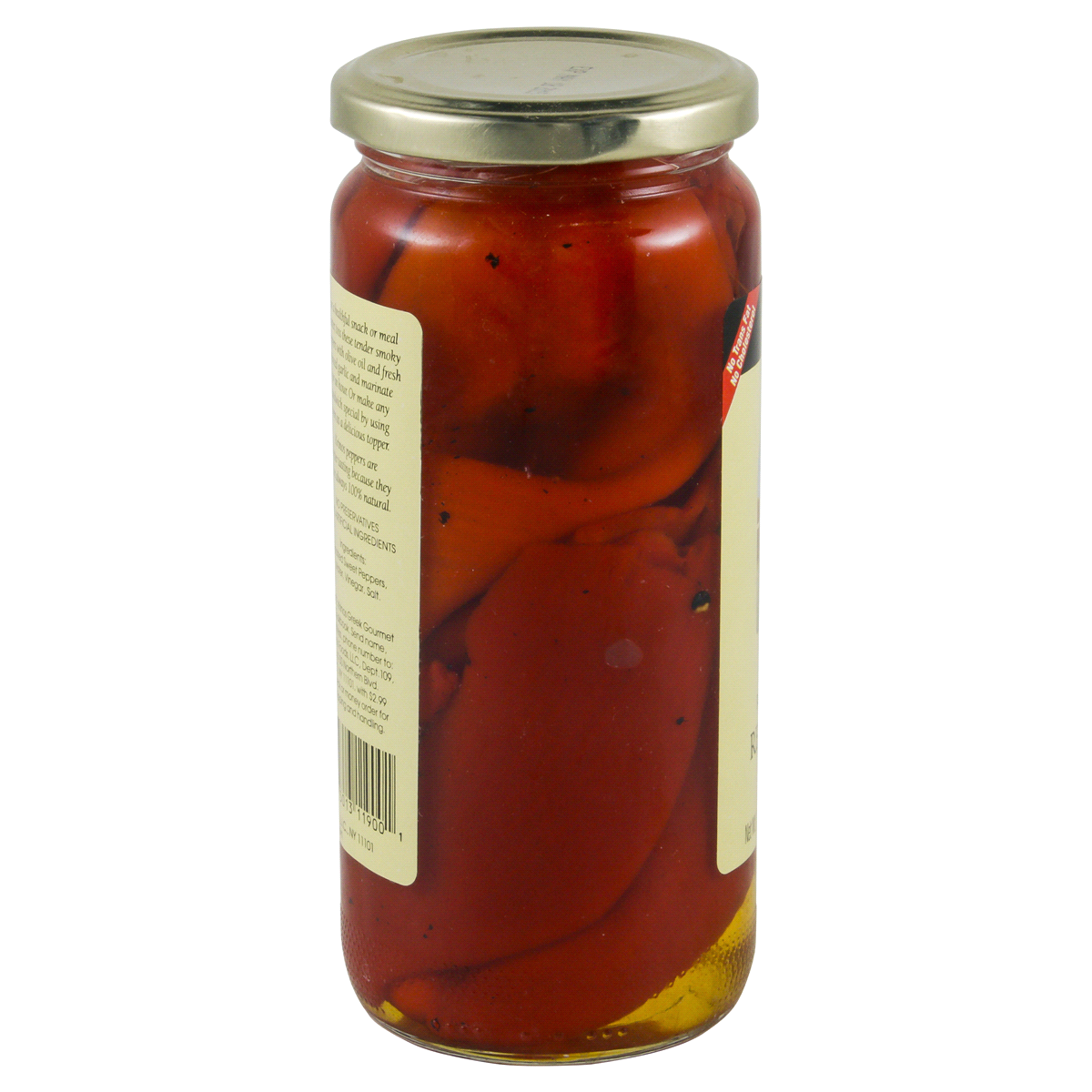 slide 3 of 4, Krinos Roasted Red Peppers in Vinegar Brine, 16 oz