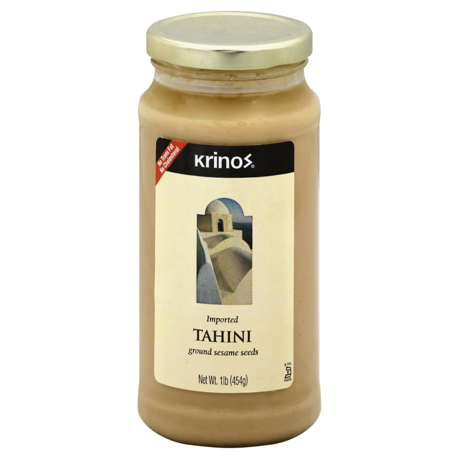 slide 1 of 13, Krinos Imported Tahini 1 lb, 1 lb