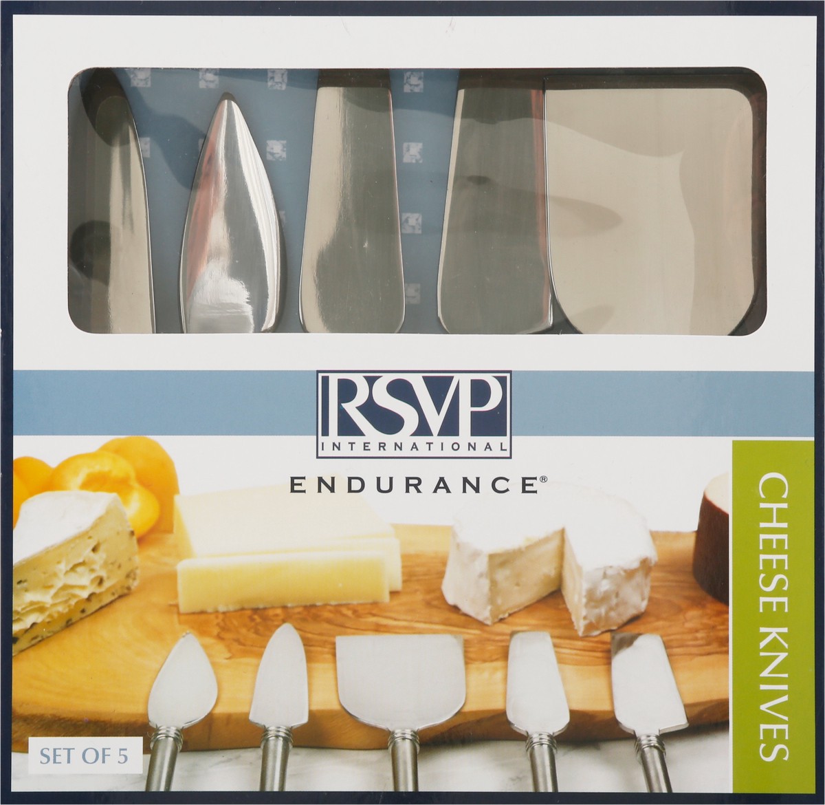 slide 9 of 11, RSVP International Endurance Cheese Knives 5 pc, 