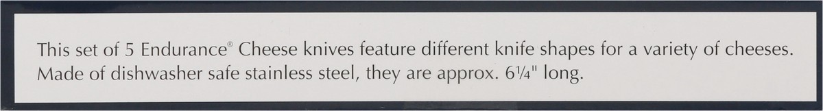 slide 8 of 11, RSVP International Endurance Cheese Knives 5 pc, 