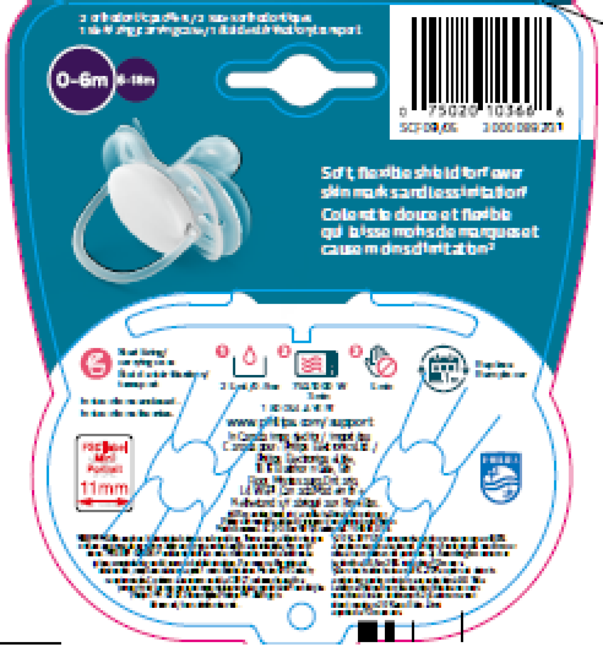 slide 2 of 2, Avent Ultra Soft Orthodontic Pacifier 2 ea, 2 ct