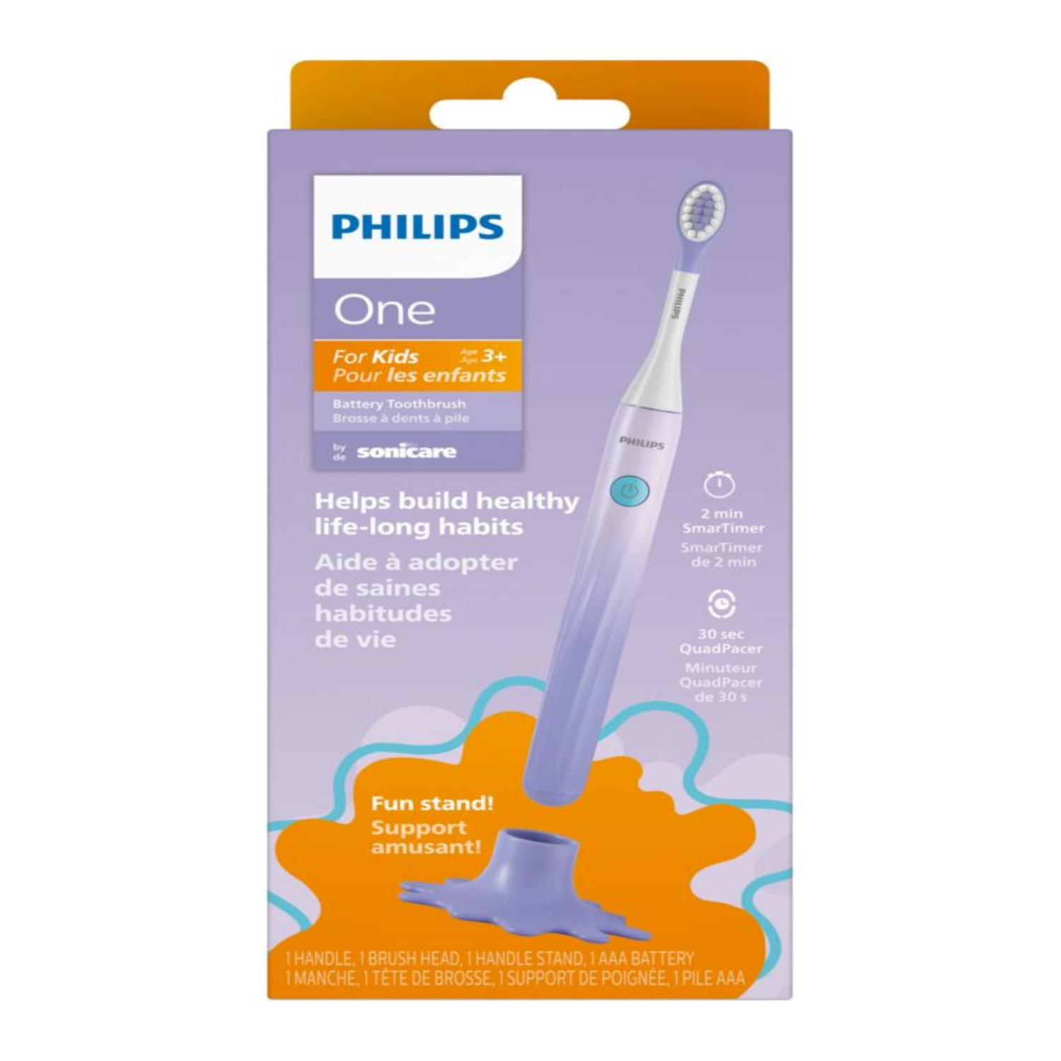 slide 1 of 2, Philips One Battery Toothbrush for Kids 1 ea, 1 ct