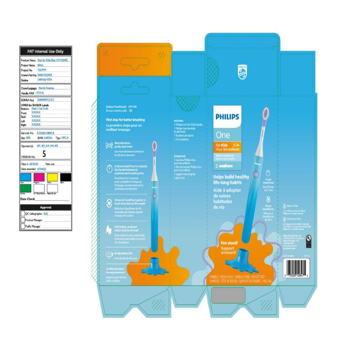 slide 2 of 2, Philips For Kids 3+ Brush Heads 2 ea, 2 ct