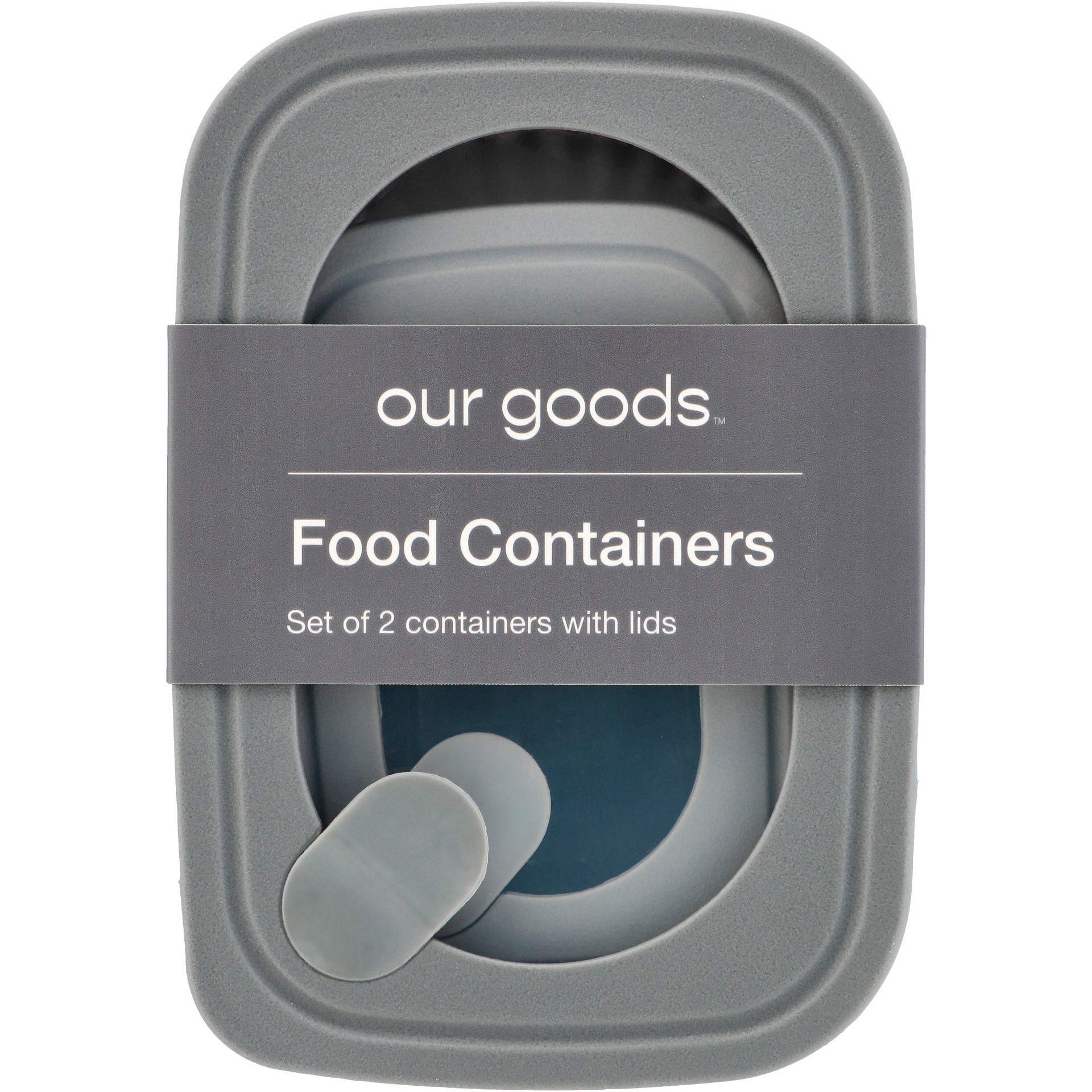 slide 1 of 1, our goods Rectangle Food Storage Containers, 4 ct