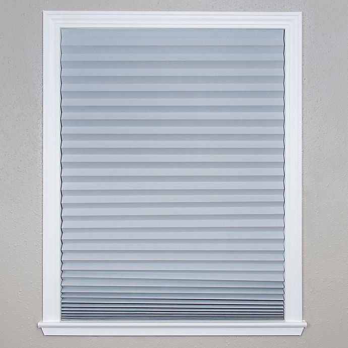 slide 8 of 10, Redi Shade Room Darkening Cordless Paper Window Shade - Dark Grey, 36 in x 72 in