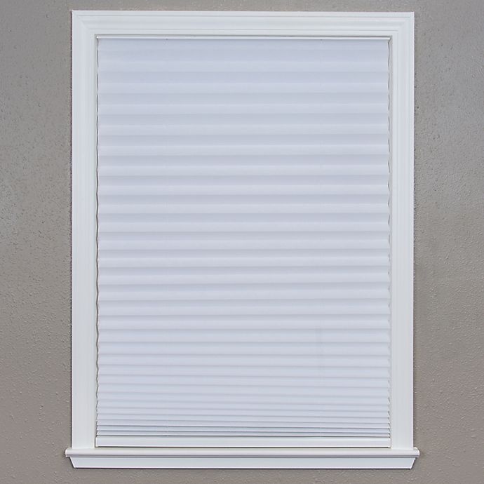 slide 2 of 5, Redi Shade Easy Lift Cordless Pleated Soft-Spun Shade - White, 36 in x 64 in