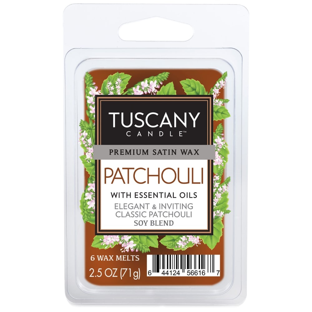 slide 1 of 1, Tuscany Candle Patchouli Wax Melts - 6 Pack - Brown, 2.5 oz