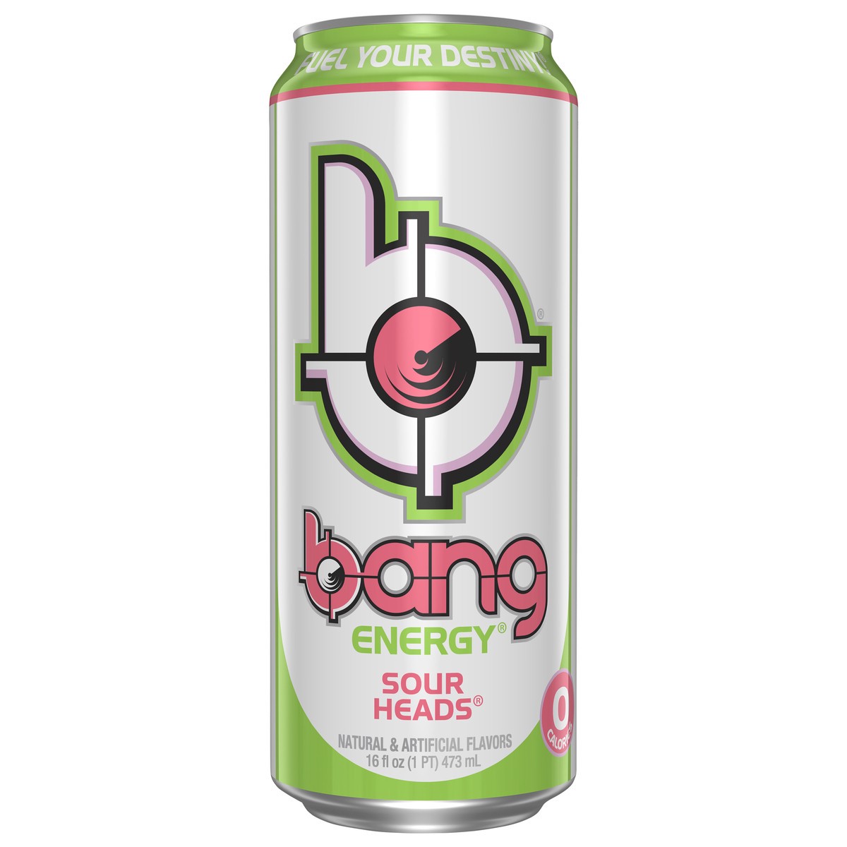 slide 1 of 5, Bang Sour Heads Energy Drink 16 fl oz, 16 fl oz