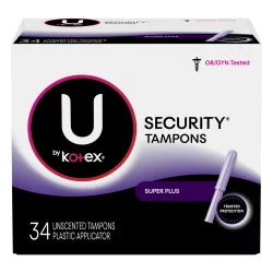 U by Kotex Super Plus Absorbency Security Tampons