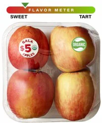 Simple Truth Organic® Gala Apples - 4 Pack Tray, 4 ct