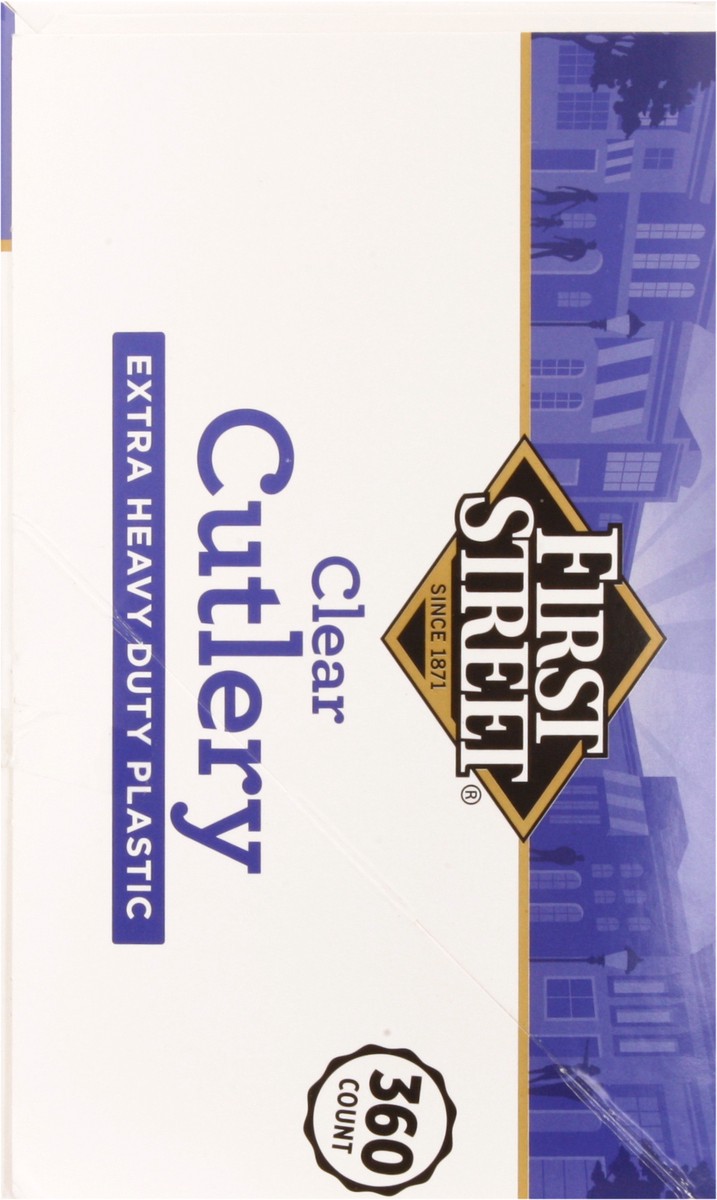 slide 4 of 13, First Street Extra Heavy Duty Clear Cutlery Combo, 360 ct