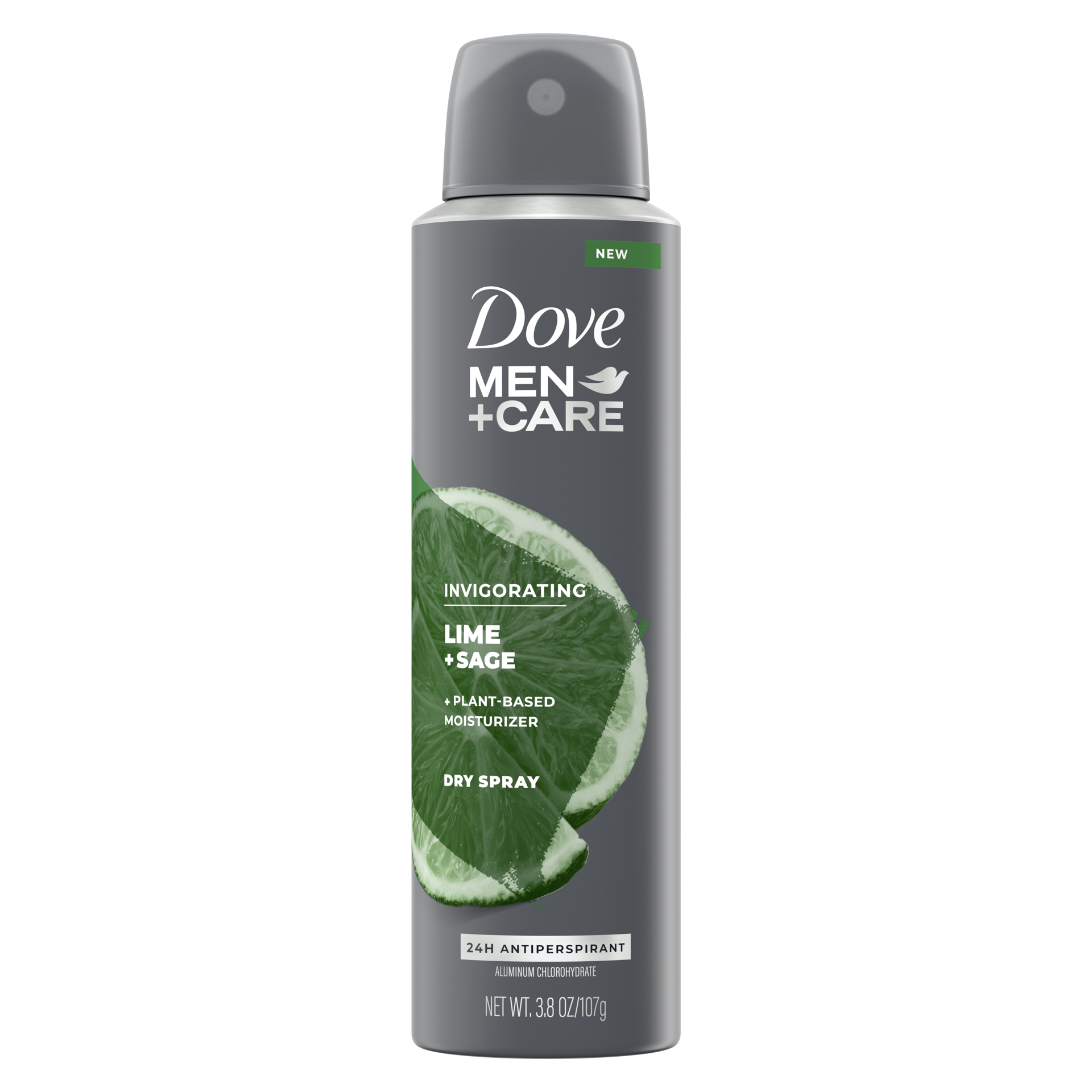 slide 4 of 4, Dove Men+Care Antiperspirant Dry Spray Lime + Sage, 3.8 oz, 3.8 oz