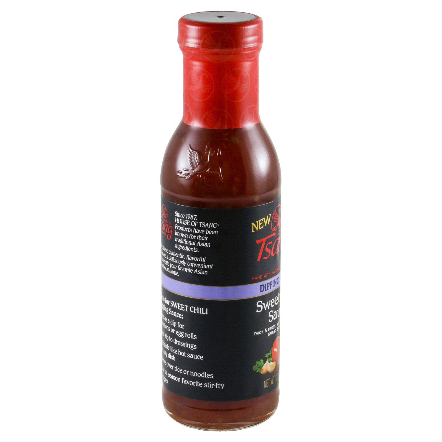 slide 2 of 3, House of Tsang Sweet Chili Dipping Sauce 12 oz. Bottle, 12 oz