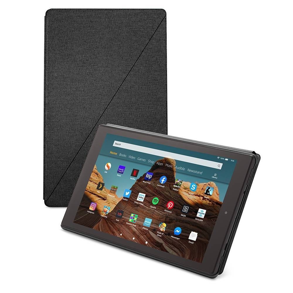 slide 1 of 3, Amazon Fire HD 10 Tablet Case - Charcoal, 1 ct