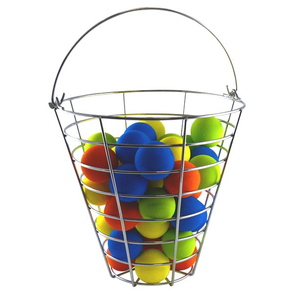 slide 6 of 17, PrideSports Bucket of Foam Practice Balls, 42 ct