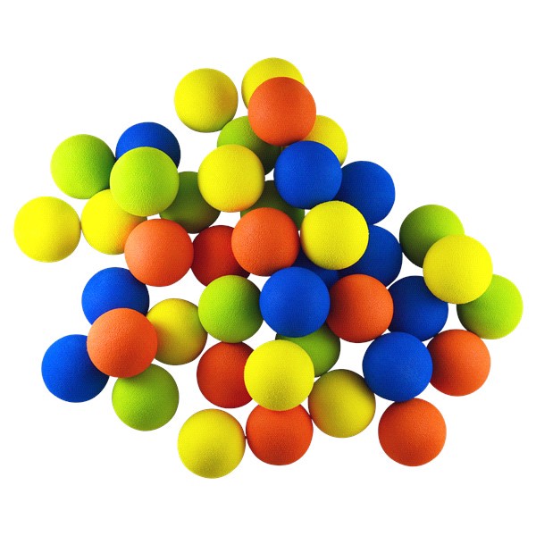 slide 16 of 17, PrideSports Bucket of Foam Practice Balls, 42 ct