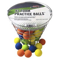 slide 7 of 17, PrideSports Bucket of Foam Practice Balls, 42 ct