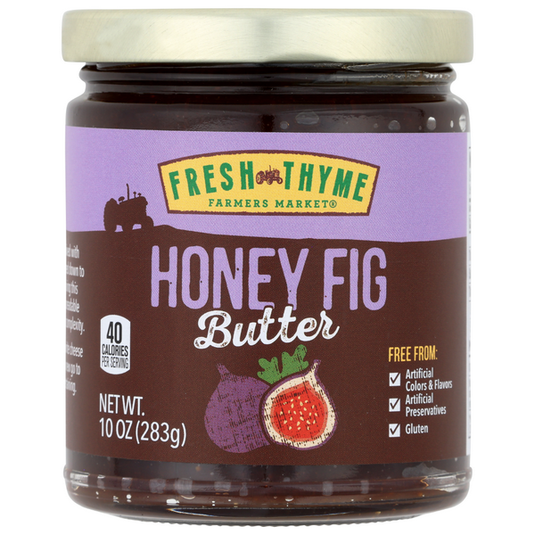 slide 1 of 1, Fresh Thyme Honey Fig Butter, 10 fl oz